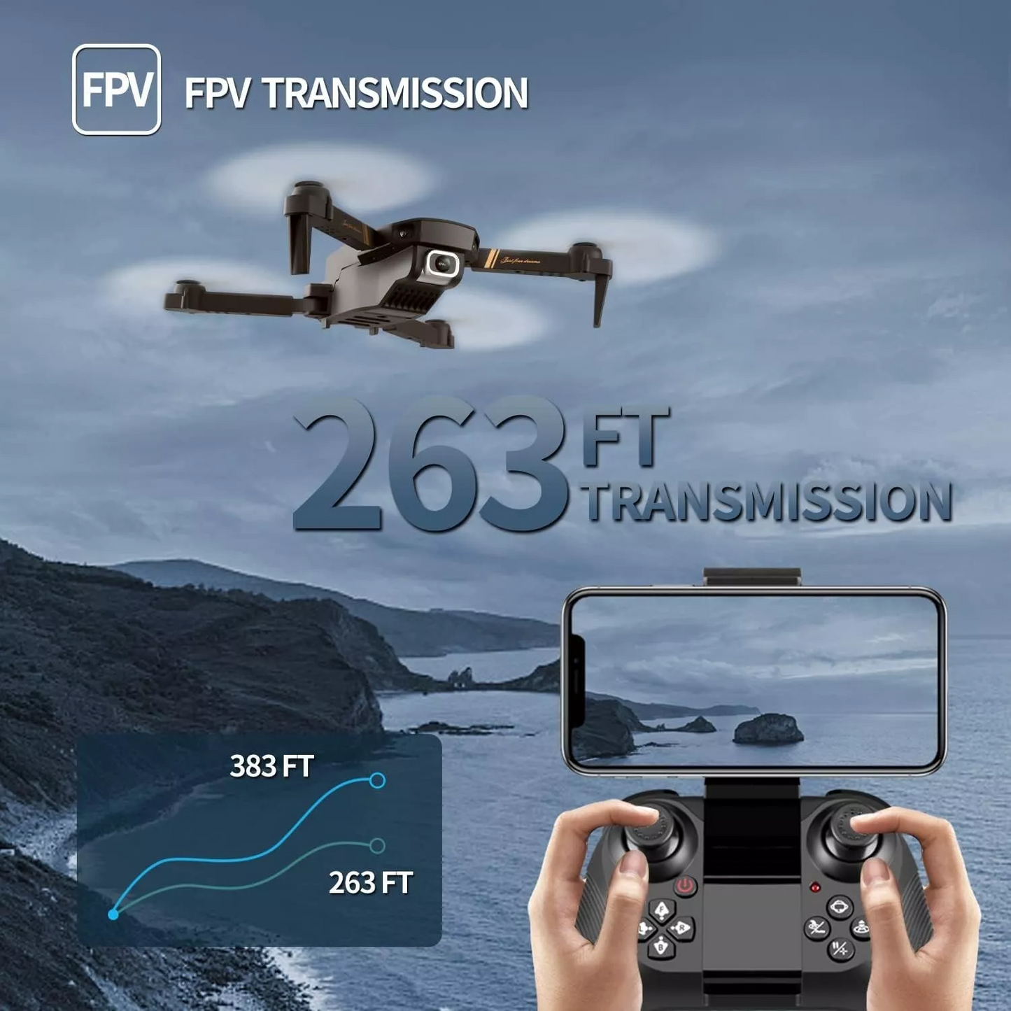 4DRC V4 Foldable Mini Drone With Camera 4K 1080P HD Drone