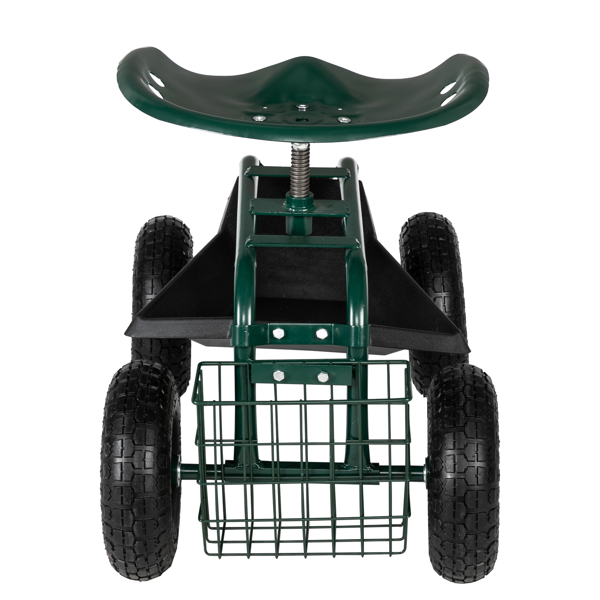 Deep Green Short Handle Garden Seat Car